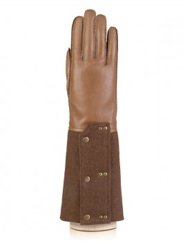 Длинные перчатки ELEGANZZA F-HS0097 01-00010647, цвет серо-коричневый, размер 8 - фото 1
