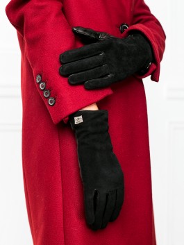 Классические перчатки Eleganzza IS992100sherst 00120326, цвет черный, размер 6.5 - фото 2