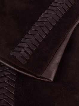 Классические перчатки ELEGANZZA IS817 01-00027419, цвет коричневый, размер 7 - фото 4