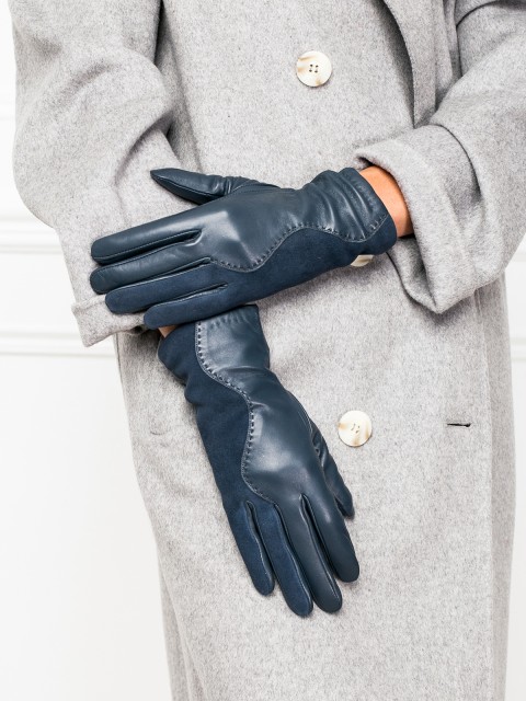 Классические перчатки IS959 01-00023369, цвет синий, размер 6.5 - фото 3