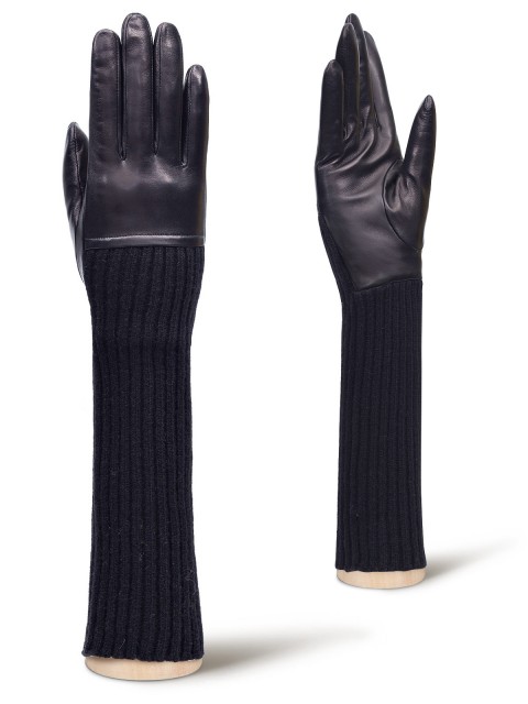 Длинные перчатки ELEGANZZA IS682 01-00028684, цвет черный, размер 6.5