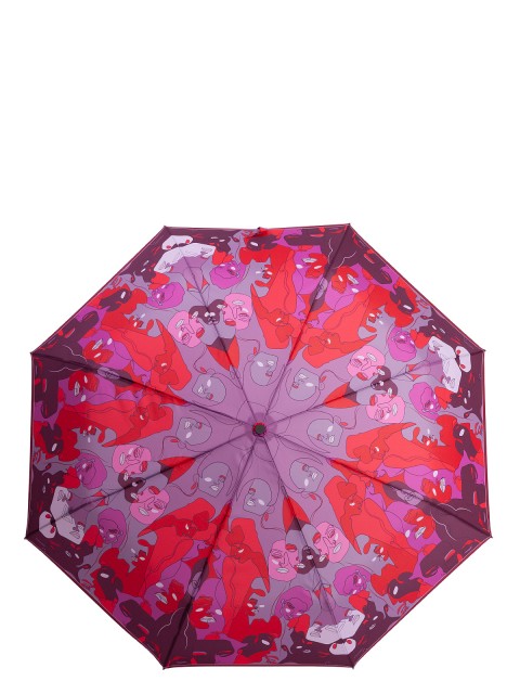 Зонт-автомат ELEGANZZA A3-05-7239LS 01-00035650, цвет красный, размер D104 L30 - фото 1