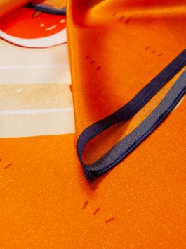 Шейный платочек ELEGANZZA SS03-8107 01-00036243, цвет оранжевый, размер 53х53 - фото 3
