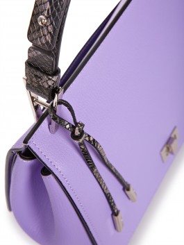 Женская сумка кросс-боди ELEGANZZA Z115-0208 01-00036232, цвет лиловый, размер 26х10х19 - фото 4