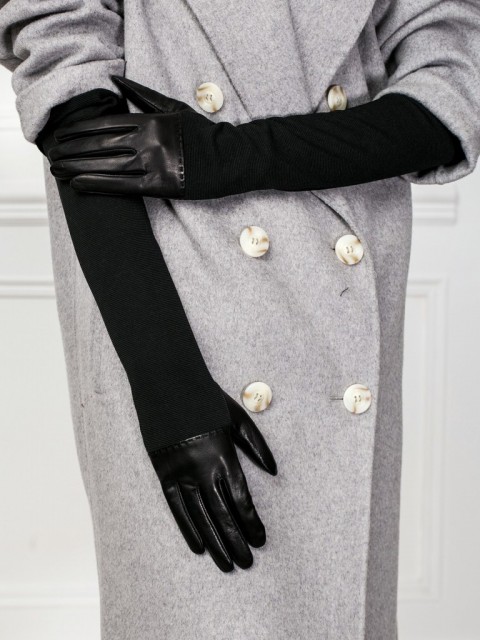 Длинные перчатки ELEGANZZA IS01015bezpodkladki 00113378, цвет черный, размер 8 - фото 2
