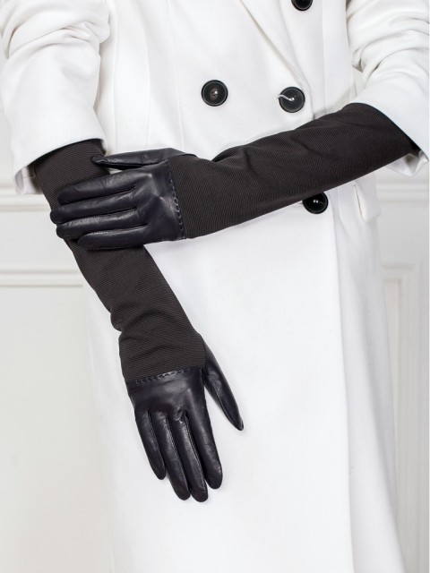 Длинные перчатки ELEGANZZA IS01015bezpodkladki 01-00003726, цвет темно-серый, размер 8 - фото 2