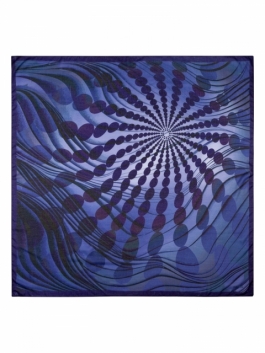 Платок ELEGANZZA BL16-0670 01-00037561, цвет синий, размер 120х120 - фото 3
