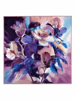Платок ELEGANZZA E04-7251 01-00037823, цвет фиолетовый, размер 90х90 - фото 3