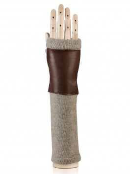 Длинные перчатки ELEGANZZA 12600 01-00015905, цвет коричневый, размер 6.5