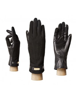 Классические перчатки HP09123sherstkashemir 00113226, цвет черный, размер 7 - фото 1