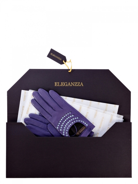 Fashion перчатки ELEGANZZA F-IS0711 01-00014241, цвет синий, размер 7.5 - фото 3