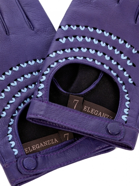 Fashion перчатки ELEGANZZA F-IS0711 01-00014241, цвет синий, размер 7.5 - фото 5
