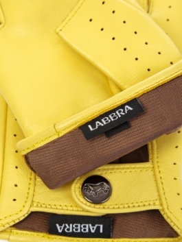 Автомобильные перчатки LB-1005 01-00042483, цвет желтый, размер 8 - фото 4