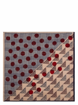 Шейный платочек SS03-8096-O 01-00036128, цвет бежевый, размер 53х53 - фото 2