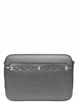 Женская сумка кросс-боди L-16344 01-00027863, цвет темно-серый, размер 19х8х13.5 - фото 1