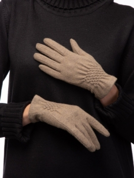 Классические перчатки Labbra LB-PH-46 01-00040799, цвет серо-коричневый, размер S - фото 5