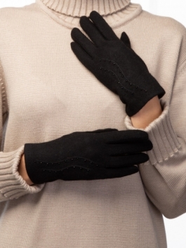 Классические перчатки Labbra LB-PH-75 01-00003892, цвет черный, размер S - фото 5