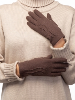 Классические перчатки Labbra LB-PH-75 01-00003893, цвет коричневый, размер S - фото 5