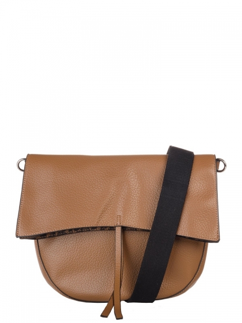 Женская сумка кросс-боди LL-BY19A033 01-00032668, цвет серо-коричневый, размер 32х8х25 - фото 1