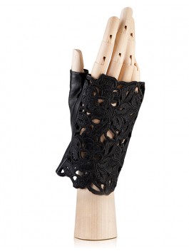 Перчатки без пальцев, митенки ELEGANZZA F-0162 01-00014233, цвет черный, размер 6