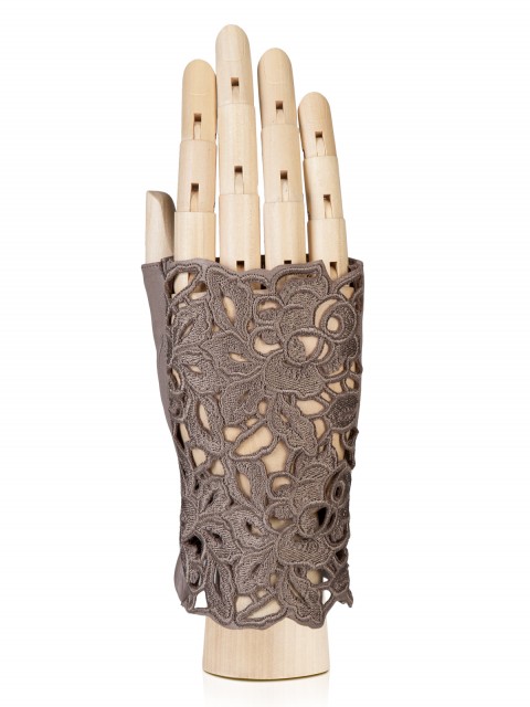 Перчатки без пальцев, митенки ELEGANZZA F-0162 01-00014236, цвет серо-коричневый, размер 6.5
