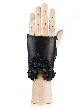 Перчатки без пальцев, митенки ELEGANZZA F-0250 01-00014228, цвет черный, размер 6