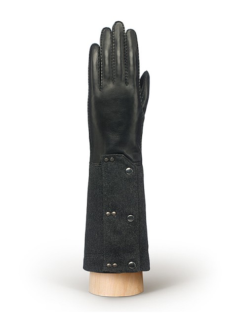 Длинные перчатки ELEGANZZA F-HS0097 01-00010646, цвет черный, размер 7 - фото 1