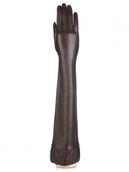 Длинные перчатки ELEGANZZA F-IS8008 01-00010677, цвет коричневый, размер 7.5 - фото 1