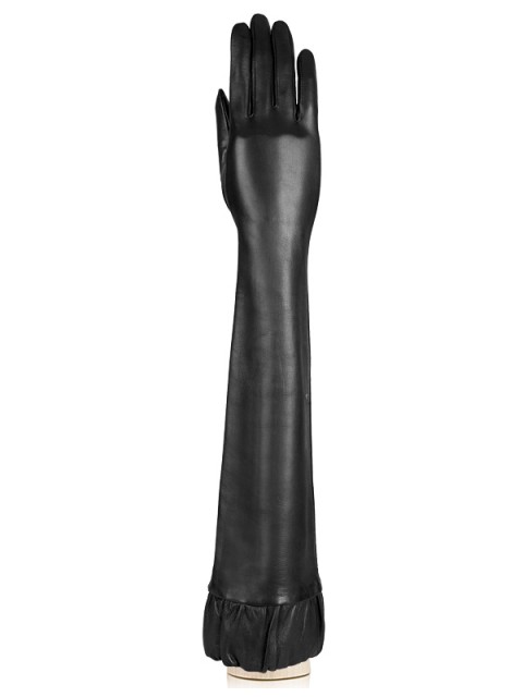 Длинные перчатки ELEGANZZA F-IS8008shelk 01-00010679, цвет черный, размер 6.5