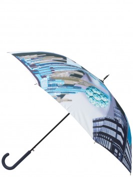 Зонт-трость ELEGANZZA T-05-0496D 01-00029241, цвет голубой, размер D101 L86