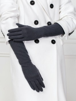 Длинные перчатки Labbra LB-PH-88L 01-00005184, цвет темно-серый, размер M - фото 2