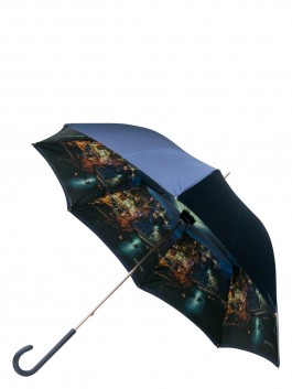 Зонт-трость ELEGANZZA T-05-0465DP 01-00029247, цвет синий, размер Средний