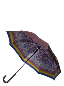 Зонт-трость ELEGANZZA T-05-0487D 01-00029230, цвет фиолетовый, размер Средний