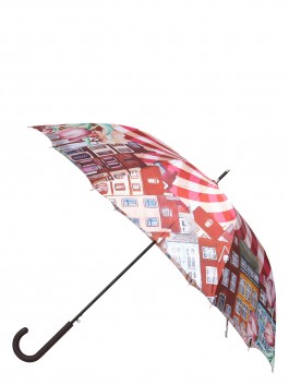 Зонт-трость ELEGANZZA T-05-0495D 01-00029238, цвет бордовый, размер D101 L86