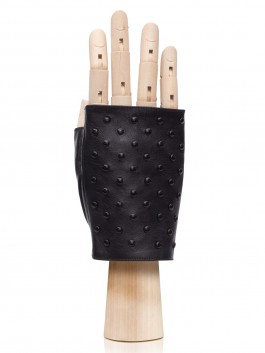 Перчатки без пальцев, митенки Labbra LB-1518 01-00030115, цвет черный, размер 7